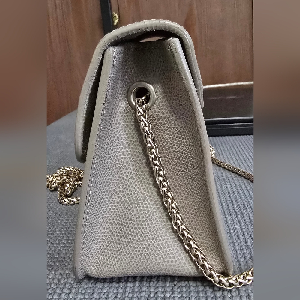Furla Metropolis Gray Crossbody Bag with Chain - Picture 8 of 15